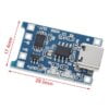 TP4056 LiPo akkulaturi suojauksella 1A